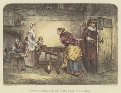 Royalistes cherchant refuge dans la maison d